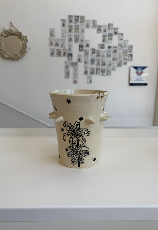 spiked lily vase