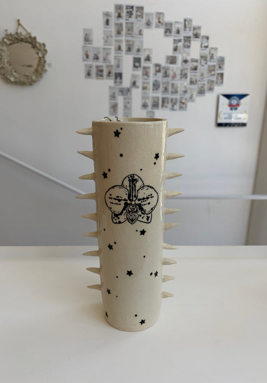 spiked orchid vase